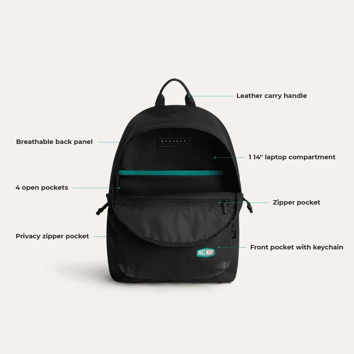 Ocean Cordura?? Campus Backpack with Laptop Sleeve