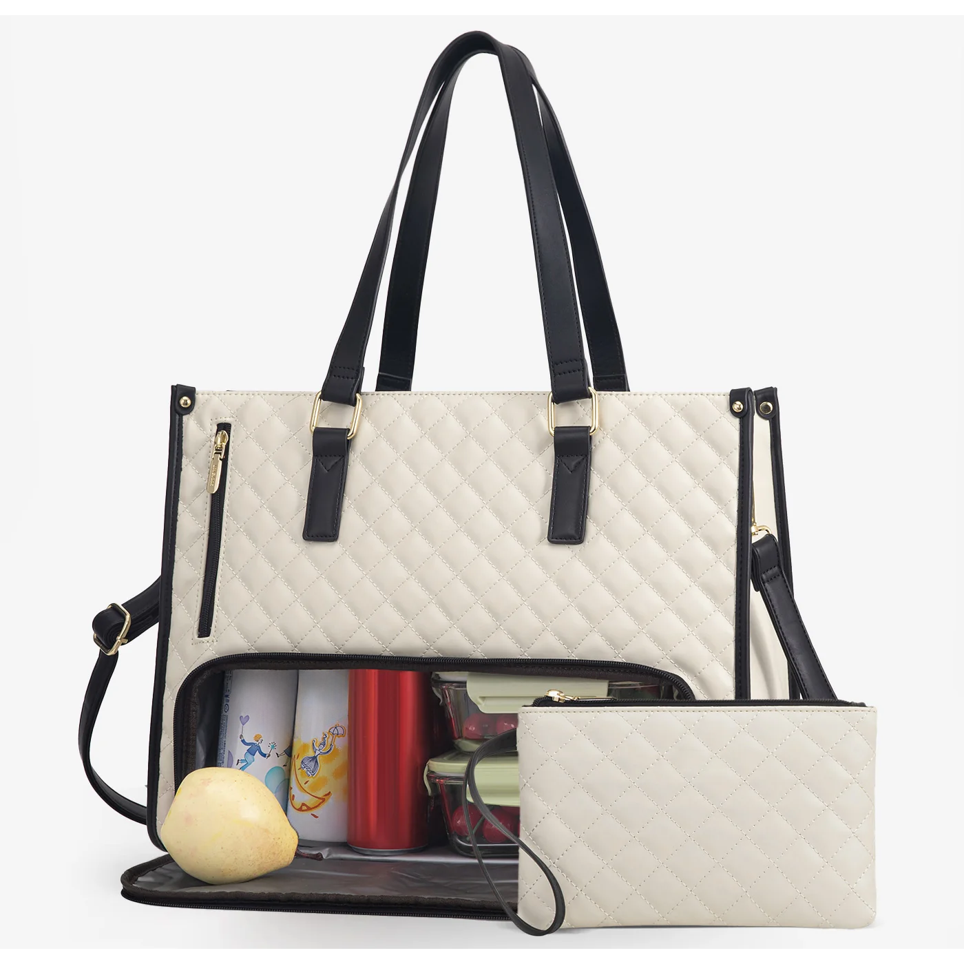 Versatile 3-in-1 Convertible Totebag: Stylish, Waterproof, and Organized