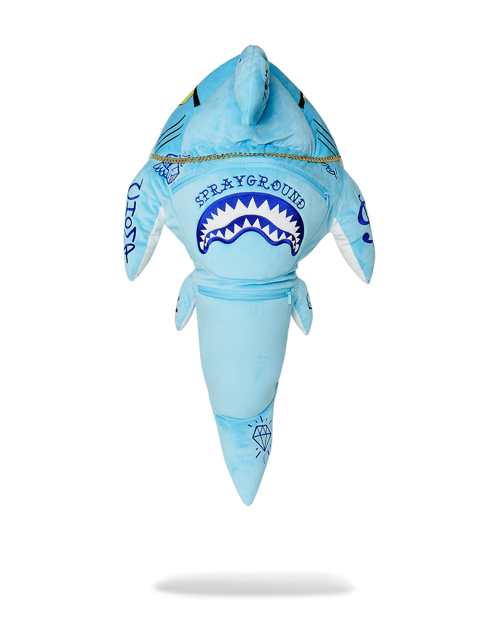 STUFFED SAVAGE HOODY BACKPACK SHARK